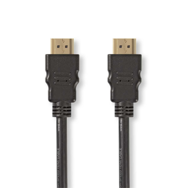 Nedis High Speed ​​HDMI ™ kabel med Ethernet | HDMI™ Stik | HDMI™ Stik | 1080p@60Hz | 10.2 Gbps | 2.00 m | Runde | PVC | Sort | Mærke i gruppen HJEMMEELEKTRONIK / Kabler og adaptere / HDMI / Kabler hos TP E-commerce Nordic AB (C05221)