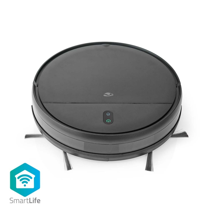 Nedis SmartLife Robot Støvsuger | Tilfældig | Wi-Fi | Kapacitet Collection Reservoir: 0.2 l | Automatisk opladning | Maksimal driftstid: 1.8 timer | Sort | Android™ / IOS i gruppen HJEM, HUS & HAVE / Rengøringsmidler / Støvsugere og tilbehør / Robot Støvsuger hos TP E-commerce Nordic AB (C05246)