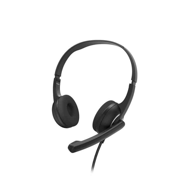 Hama Headset PC Office Stereo On-Ear HS-P150 V2 Sort i gruppen COMPUTERTILBEHØR / Computer Tilbehør / Headset hos TP E-commerce Nordic AB (C05443)