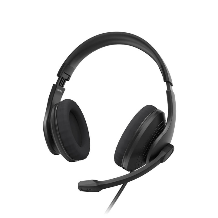 Hama Headset PC Office Stereo Over-Ear HS-P200 V2 Sort i gruppen COMPUTERTILBEHØR / Computer Tilbehør / Headset hos TP E-commerce Nordic AB (C05444)