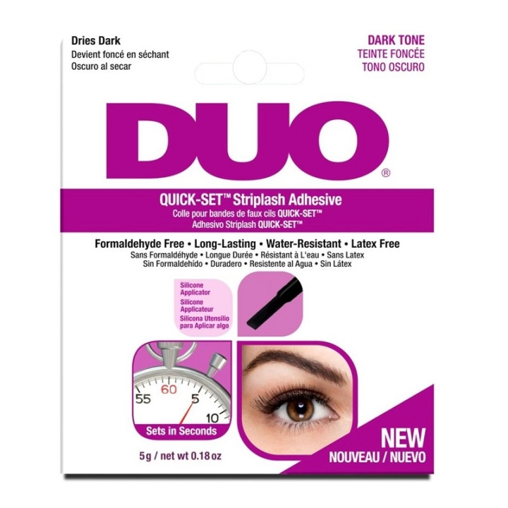 Ardell DUO Quick-Set Brush-on Lash Adhesive Dark 5g i gruppen SKØNHED & HELSE / Makeup / Øjne og øjenbryn / Falske øjenvipper hos TP E-commerce Nordic AB (C05662)