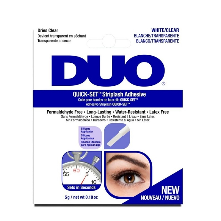 Ardell DUO Quick-Set Brush-On Lash Adhesive Clear 5g i gruppen SKØNHED & HELSE / Makeup / Øjne og øjenbryn / Falske øjenvipper hos TP E-commerce Nordic AB (C05673)