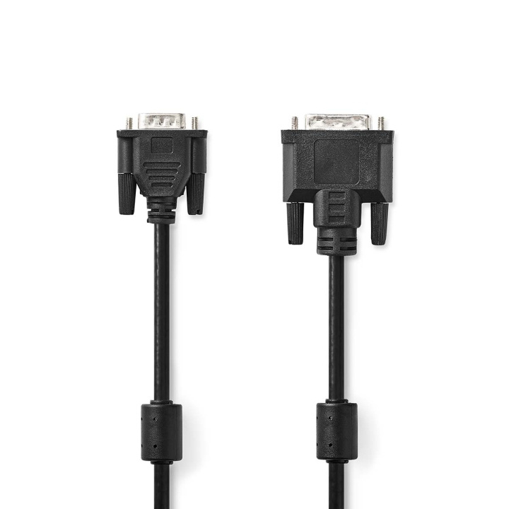 DVI-kabel | DVI-A 12+5-Pin Han | VGA Han | 1024x768 | Nikkelplateret | 2.00 m | Lige | PVC | Sort i gruppen COMPUTERTILBEHØR / Kabler og adaptere / DVI / Kabler hos TP E-commerce Nordic AB (C06058)