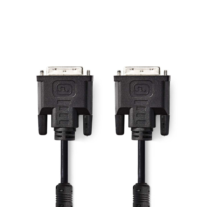 Nedis DVI-kabel | DVI-I 24+5-Pin Han | DVI-I 24+5-Pin Han | 2560x1600 | Nikkelplateret | 2.00 m | Lige | PVC | Sort | Konvolut i gruppen COMPUTERTILBEHØR / Kabler og adaptere / DVI / Kabler hos TP E-commerce Nordic AB (C06059)