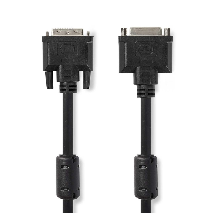 Nedis DVI-kabel | DVI-I 24+5-Pin Han | DVI-I 24+5-Pins Hun | 2560x1600 | Nikkelplateret | 2.00 m | Lige | PVC | Sort | Plastikpose i gruppen COMPUTERTILBEHØR / Kabler og adaptere / DVI / Kabler hos TP E-commerce Nordic AB (C06060)