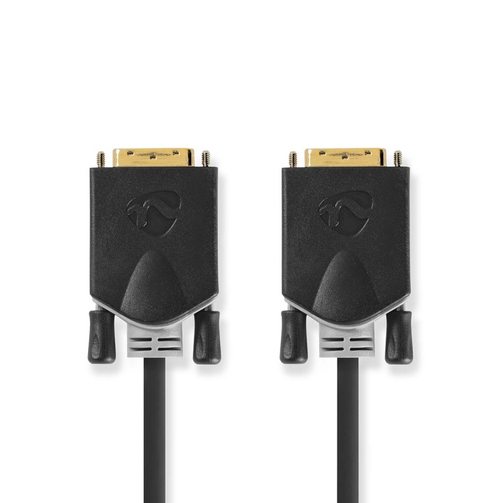 Nedis DVI-kabel | DVI-D 24 + 1-pin han | DVI-D 24 + 1-pin han | 2560x1600 | Guldplateret | 3.00 m | Lige | PVC | Antracit | Box i gruppen COMPUTERTILBEHØR / Kabler og adaptere / DVI / Kabler hos TP E-commerce Nordic AB (C06084)