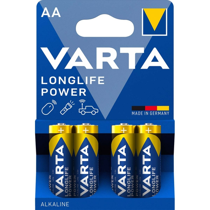 Varta LR6/AA (Mignon) (4906) batteri, 4 stk. blister alkaline mangan batteri, 1,5 V i gruppen HJEMMEELEKTRONIK / Batterier og opladere / Batterier / AA hos TP E-commerce Nordic AB (C06096)