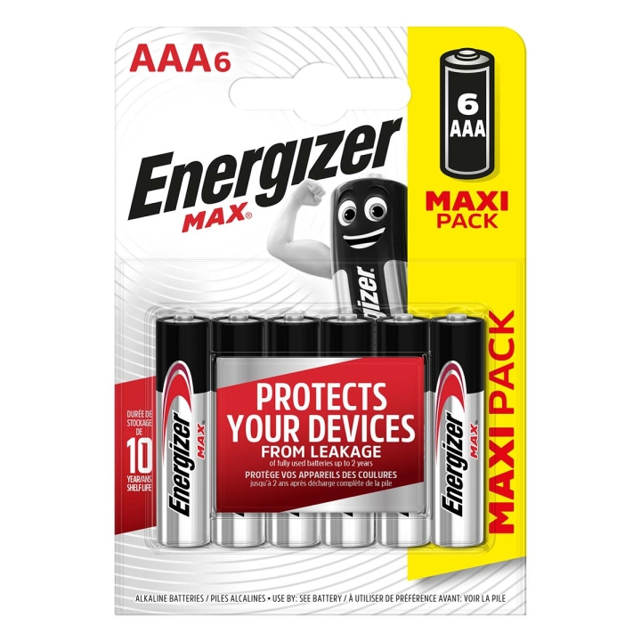 Alkaline Batteri AAA | 1.5 V DC | 6-Pakke i gruppen HJEMMEELEKTRONIK / Batterier og opladere / Batterier / AAA hos TP E-commerce Nordic AB (C06126)