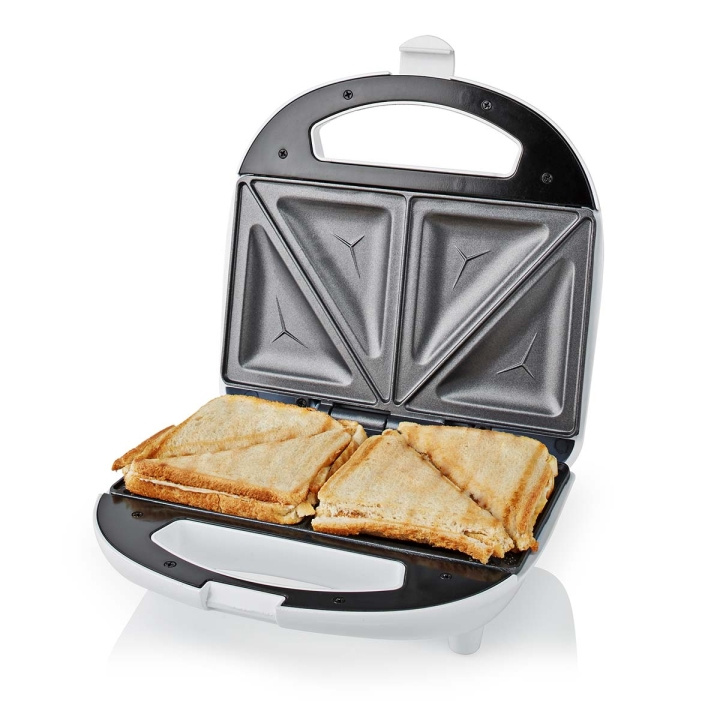 Nedis Sandwich Maker | 700 W | 20.5 x 12 cm | Automatisk temperaturregulering | ABS i gruppen HJEM, HUS & HAVE / Husholdningsapparater / Brødristere & Sandwich Makers / Bordgrill & Raclette hos TP E-commerce Nordic AB (C06214)