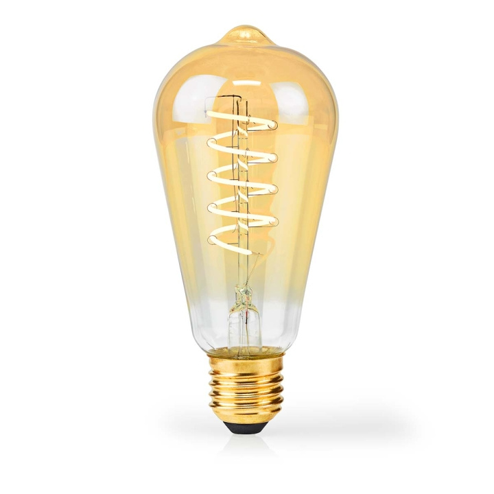 Nedis LED glødepære E27 | ST64 | 3.8 W | 250 lm | 2100 K | Dæmpbar | Ekstra varm hvid | Retro stil | 1 stk i gruppen HJEMMEELEKTRONIK / Lys / LED lamper hos TP E-commerce Nordic AB (C06308)