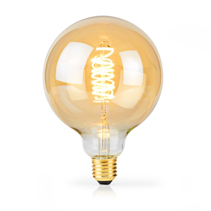Nedis LED glødepære E27 | G125 | 3.8 W | 250 lm | 2100 K | Dæmpbar | Ekstra varm hvid | Retro stil | 1 stk i gruppen HJEMMEELEKTRONIK / Lys / LED lamper hos TP E-commerce Nordic AB (C06310)