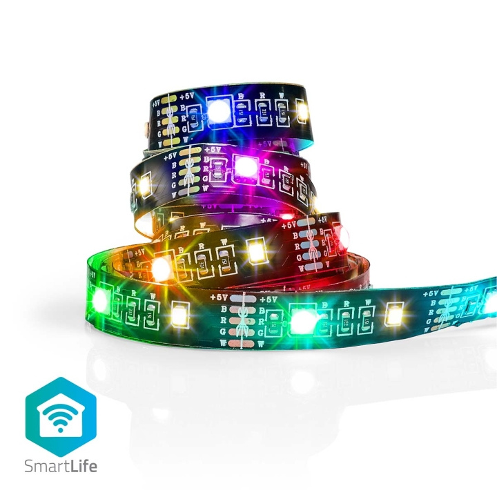 Nedis SmartLife LED-Bånd | Bluetooth® | RGB / Varm Hvid | SMD | 2.00 m | IP20 | 2700 K | 380 lm | Android™ / IOS i gruppen HJEM, HUS & HAVE / Smart hjem / Smart belysning hos TP E-commerce Nordic AB (C06325)