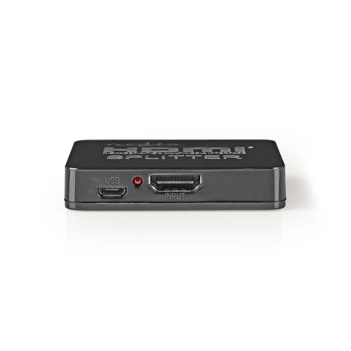 Nedis HDMI ™ Splitter | 2-Port port(s) | HDMI™ Input | 2x HDMI™ Output | 4K@30Hz | 2.25 Gbps | ABS / PVC | Sort i gruppen HJEMMEELEKTRONIK / Kabler og adaptere / HDMI / Adaptere hos TP E-commerce Nordic AB (C06351)