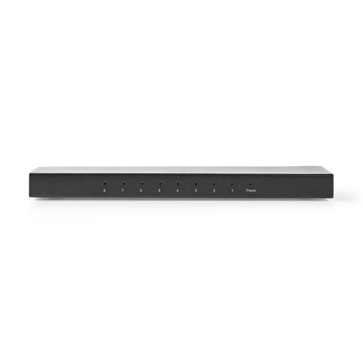 Nedis HDMI ™ Splitter | 8-Port port(s) | HDMI™ Input | 8x HDMI ™ -udgang | 4K@60Hz | 18 Gbps | Metal | Antracit i gruppen HJEMMEELEKTRONIK / Kabler og adaptere / HDMI / Adaptere hos TP E-commerce Nordic AB (C06361)