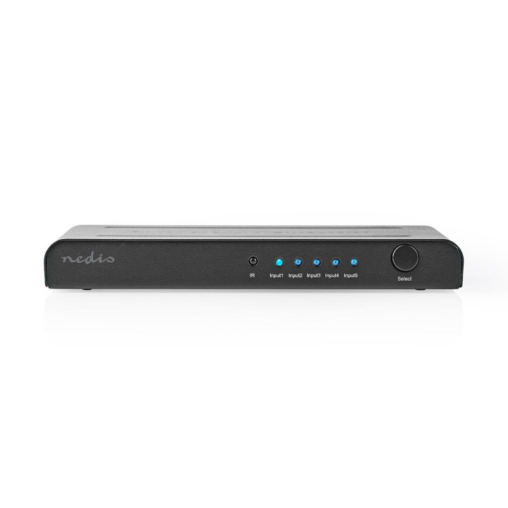 Nedis HDMI ™ switch | 5-Port port(s) | 5x HDMI ™ -indgang | 1x HDMI™ Output | 4K@60Hz | 18 Gbps | Fjernstyret | Metal | Antracit i gruppen HJEMMEELEKTRONIK / Kabler og adaptere / HDMI / Adaptere hos TP E-commerce Nordic AB (C06363)