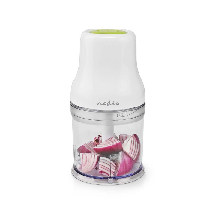 Nedis Skæremaskine til Fødevarer | 200 W | 0.5 l | Plast | 1-hastighedsindstilling | Hvid i gruppen HJEM, HUS & HAVE / Husholdningsapparater / Foodprocessor og køkkenassistenter / Køkkenassistenter og tilbehør hos TP E-commerce Nordic AB (C06425)