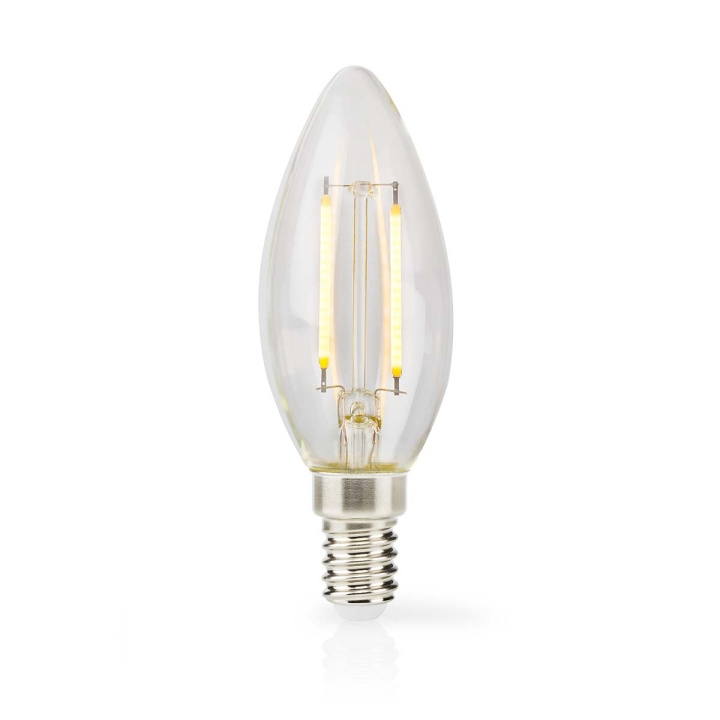 Nedis LED-lampe Pære E14 | Stearinlys | 2 W | 250 lm | 2700 K | Varm Hvid | Retro stil | 1 stk. | Klart i gruppen HJEMMEELEKTRONIK / Lys / LED lamper hos TP E-commerce Nordic AB (C06527)