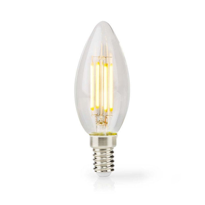 Nedis LED-lampe Pære E14 | Stearinlys | 4.5 W | 470 lm | 2700 K | Dimbar | Varm Hvid | Retro stil | 1 stk. | Klart i gruppen HJEMMEELEKTRONIK / Lys / LED lamper hos TP E-commerce Nordic AB (C06529)