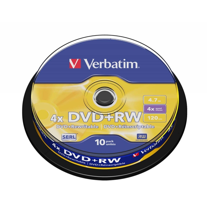 DVD+RW 4x 4.7GB 10 Pack Spindel Mat Sølv i gruppen HJEMMEELEKTRONIK / Lagringsmedier / CD / DVD / BD-diske / DVD-RW hos TP E-commerce Nordic AB (C06772)