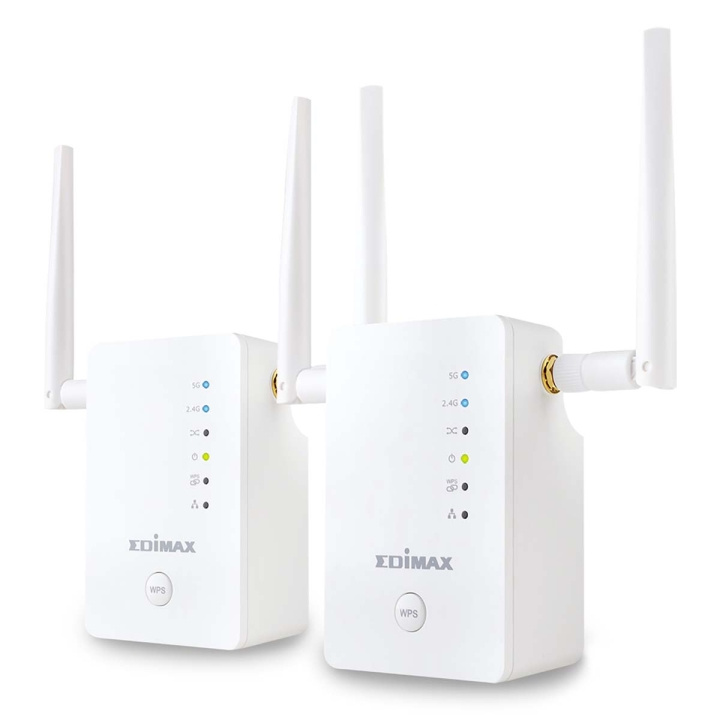 Trådløs AC1200 2,4/5 GHz (Dual Band) Wi-Fi Hvid (2 stk) i gruppen COMPUTERTILBEHØR / Netværk / WiFi forlængere hos TP E-commerce Nordic AB (C06813)