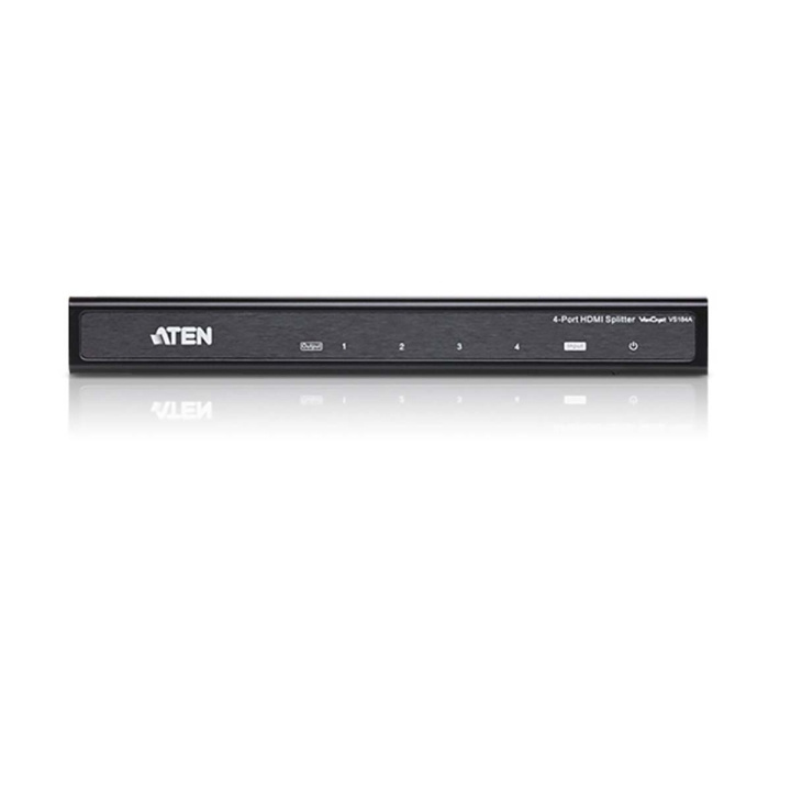 aten 4-Port 4K Hdmi Splitter Sort i gruppen COMPUTERTILBEHØR / Kabler og adaptere / HDMI / VGA / DVI switche hos TP E-commerce Nordic AB (C06885)