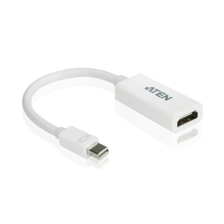 aten Mini Displayport Kabel Mini DisplayPort Han - HDMI-Stik 0.15 m Hvid i gruppen COMPUTERTILBEHØR / Kabler og adaptere / DisplayPort / Kabler hos TP E-commerce Nordic AB (C06895)