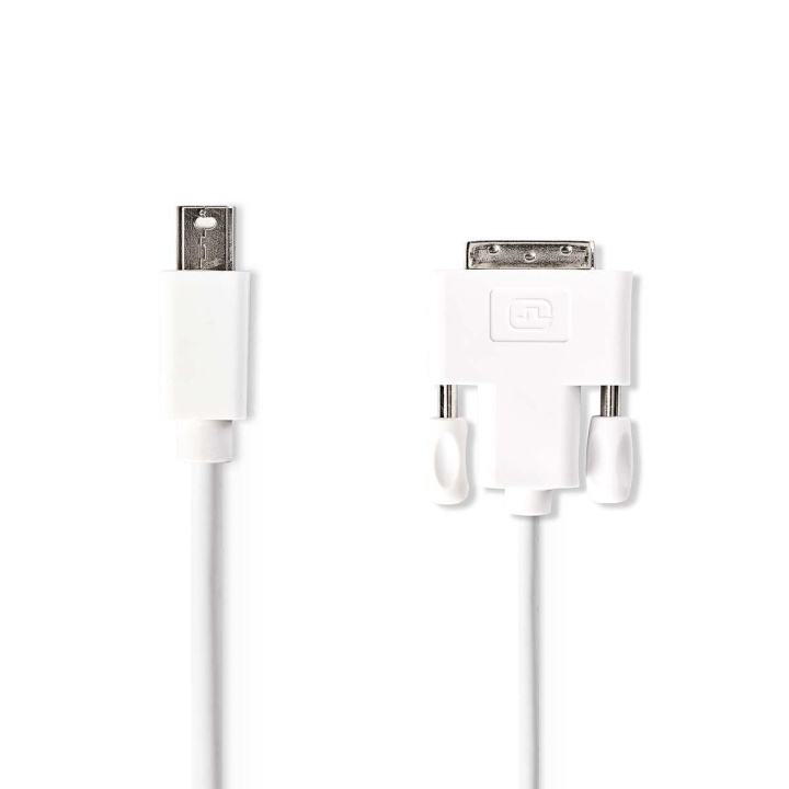 Nedis Mini DisplayPort kabel | DisplayPort 1.2 | Mini DisplayPort han | DVI-D 24 + 1-pin han | 21.6 Gbps | Nikkelplateret | 2.00 m | Runde | PVC | Hvid | Konvolut i gruppen COMPUTERTILBEHØR / Kabler og adaptere / DisplayPort / Kabler hos TP E-commerce Nordic AB (C06937)