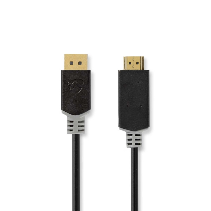 Nedis Displayport kabel | DisplayPort Han | HDMI™ Stik | 4K@30Hz | Guldplateret | 2.00 m | Runde | PVC | Antracit | Box i gruppen HJEMMEELEKTRONIK / Kabler og adaptere / HDMI / Kabler hos TP E-commerce Nordic AB (C06945)