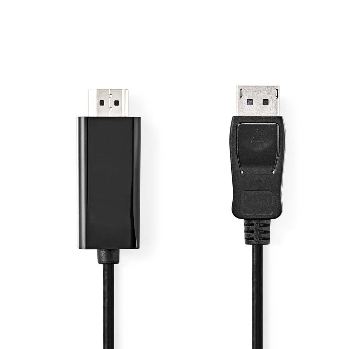 Displayport kabel | DisplayPort Han | HDMI™ Stik | 1080p | Nikkelplateret | 1.00 m | Runde | PVC | Sort | Konvolut i gruppen HJEMMEELEKTRONIK / Kabler og adaptere / HDMI / Kabler hos TP E-commerce Nordic AB (C06946)