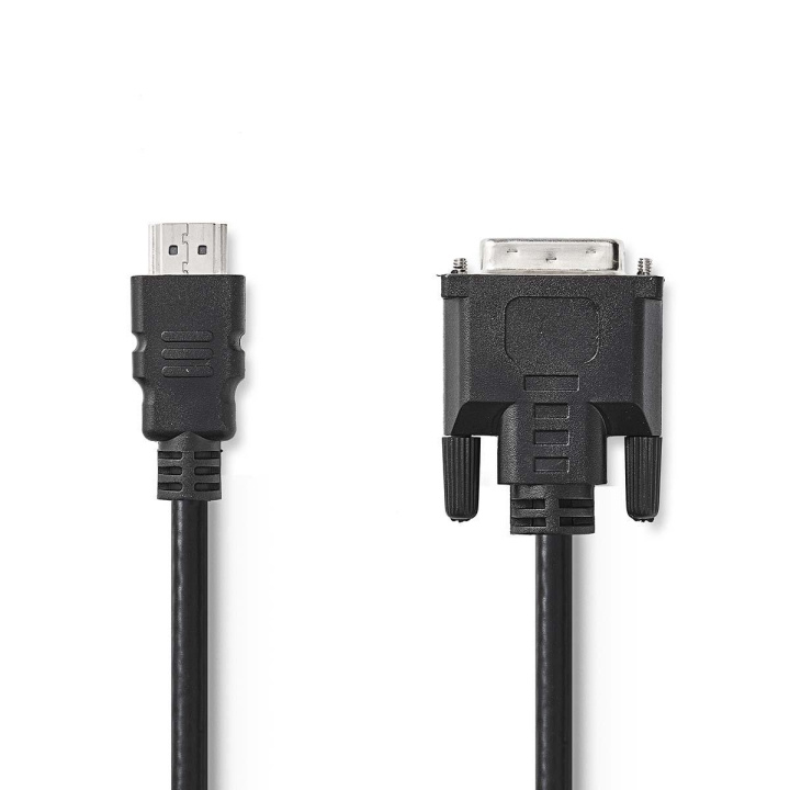 Nedis HDMI™ kabel | HDMI™ Stik | DVI-D 24 + 1-pin han | 1080p | Nikkelplateret | 5.00 m | Lige | PVC | Sort | Plastikpose i gruppen HJEMMEELEKTRONIK / Kabler og adaptere / HDMI / Kabler hos TP E-commerce Nordic AB (C06968)