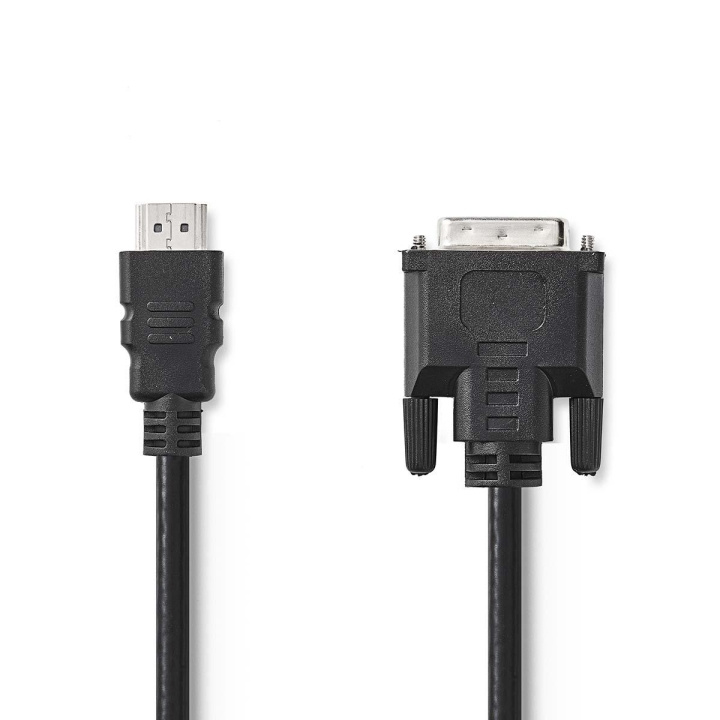 Nedis HDMI™ kabel | HDMI™ Stik | DVI-D 24 + 1-pin han | 1080p | Nikkelplateret | 5.00 m | Lige | PVC | Sort | Konvolut i gruppen HJEMMEELEKTRONIK / Kabler og adaptere / HDMI / Kabler hos TP E-commerce Nordic AB (C06968)