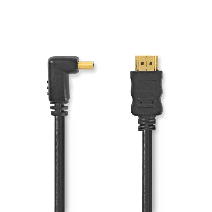 Nedis High Speed ​​HDMI ™ kabel med Ethernet | HDMI™ Stik | HDMI™ Stik | 4K@30Hz | 10.2 Gbps | 1.50 m | Runde | PVC | Sort | Plastikpose i gruppen HJEMMEELEKTRONIK / Kabler og adaptere / HDMI / Kabler hos TP E-commerce Nordic AB (C06988)