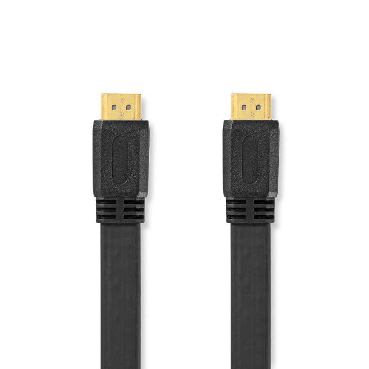 High Speed ​​HDMI ™ kabel med Ethernet | HDMI™ Stik | HDMI™ Stik | 4K@30Hz | 10.2 Gbps | 10.0 m | Fladt | PVC | Sort | Konvolut i gruppen HJEMMEELEKTRONIK / Kabler og adaptere / HDMI / Kabler hos TP E-commerce Nordic AB (C06992)