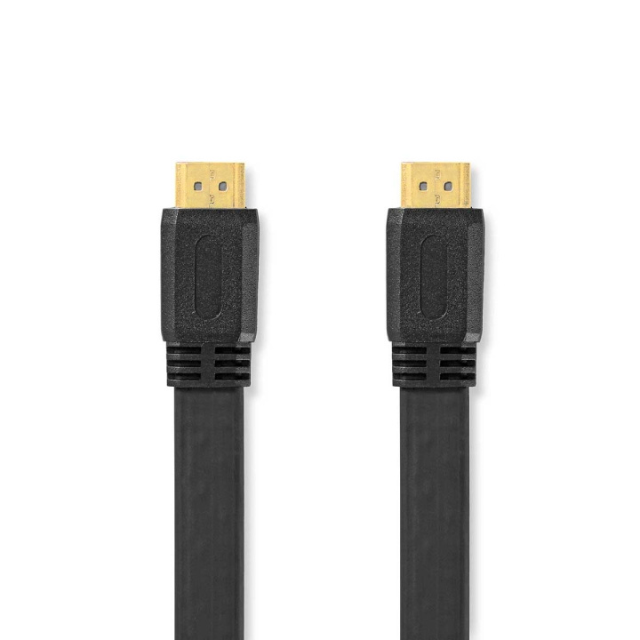 Nedis High Speed ​​HDMI ™ kabel med Ethernet | HDMI™ Stik | HDMI™ Stik | 4K@30Hz | 10.2 Gbps | 1.50 m | Fladt | PVC | Sort | Plastikpose i gruppen HJEMMEELEKTRONIK / Kabler og adaptere / HDMI / Kabler hos TP E-commerce Nordic AB (C06993)