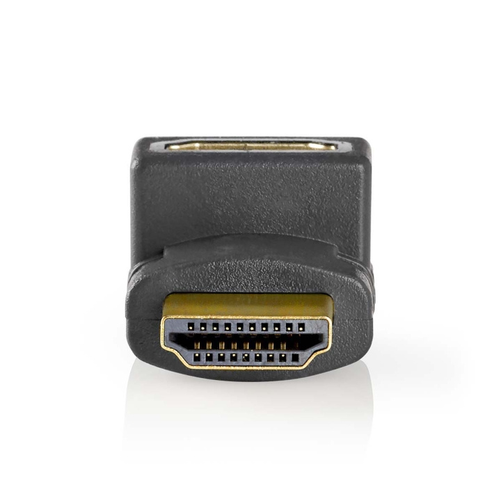 Nedis HDMI™ Adapter | HDMI™ Stik | HDMI™ Hun | Guldplateret | Vinkel 270° | ABS | Antracit | 1 stk. | Window Box i gruppen HJEMMEELEKTRONIK / Kabler og adaptere / HDMI / Adaptere hos TP E-commerce Nordic AB (C07028)