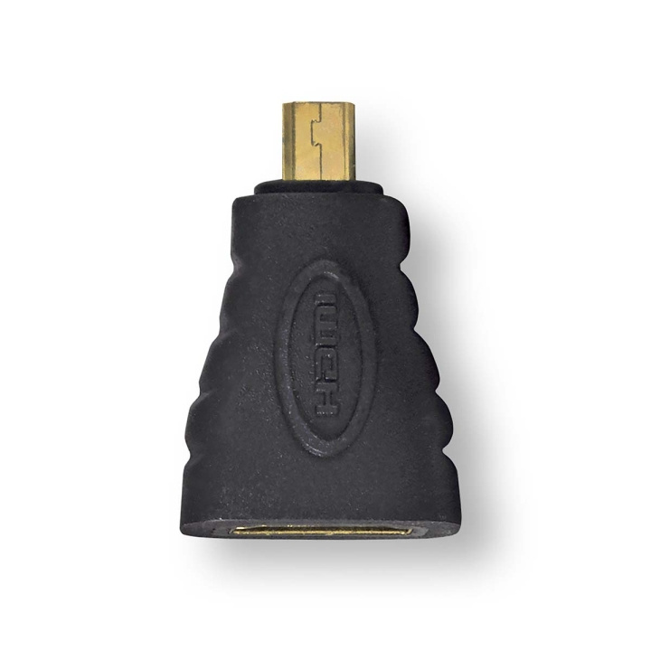 Nedis HDMI™ Adapter | HDMI™ Micro-stik | HDMI™ Hun | Guldplateret | Lige | ABS | Antracit | 1 stk. | Window Box i gruppen HJEMMEELEKTRONIK / Kabler og adaptere / HDMI / Adaptere hos TP E-commerce Nordic AB (C07030)