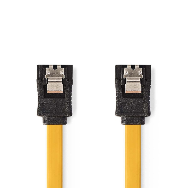 Nedis SATA kabel | 6 Gbps | SATA 7-Pin Hun | SATA 7-Pin Hun | Nikkelplateret | 1.00 m | Fladt | PVC | Gul | Plastikpose i gruppen COMPUTERTILBEHØR / Kabler og adaptere / Interne / SATA hos TP E-commerce Nordic AB (C07057)