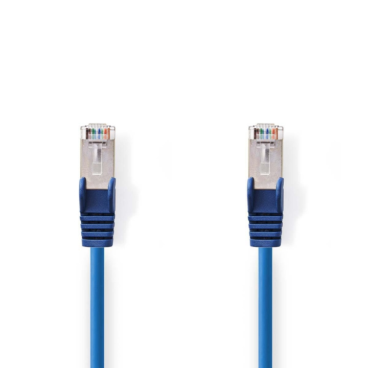 Nedis CAT5e netværkskabel | SF/UTP | RJ45 Han | RJ45 Han | 0.30 m | Runde | PVC | Blå | Plastikpose i gruppen COMPUTERTILBEHØR / Kabler og adaptere / Netværkskabler / Cat5e hos TP E-commerce Nordic AB (C07110)