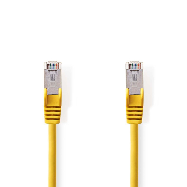 Nedis CAT5e netværkskabel | SF/UTP | RJ45 Han | RJ45 Han | 15.0 m | Runde | PVC | Gul | Plastikpose i gruppen COMPUTERTILBEHØR / Kabler og adaptere / Netværkskabler / Cat5e hos TP E-commerce Nordic AB (C07147)