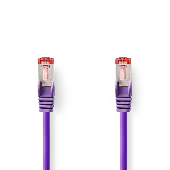 Kat 6 kabel | RJ45 Han | RJ45 Han | S/FTP | 0.25 m | Runde | LSZH | Violet | Konvolut i gruppen COMPUTERTILBEHØR / Kabler og adaptere / Netværkskabler / Cat6 hos TP E-commerce Nordic AB (C07279)