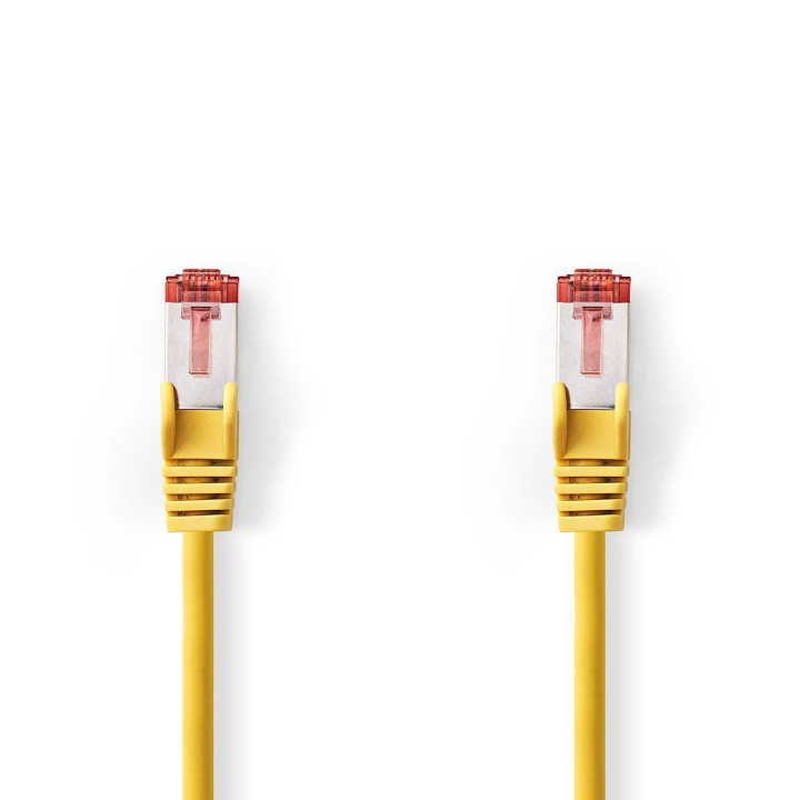 Kat 6 kabel | RJ45 Han | RJ45 Han | S/FTP | 0.15 m | Runde | LSZH | Gul | Plastikpose i gruppen COMPUTERTILBEHØR / Kabler og adaptere / Netværkskabler / Cat6 hos TP E-commerce Nordic AB (C07301)