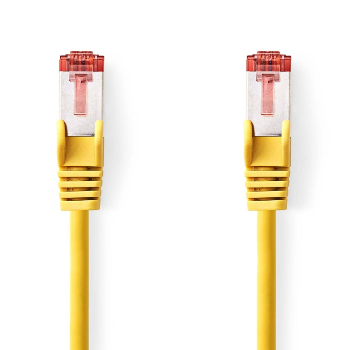 Kat 6 kabel | RJ45 Han | RJ45 Han | S/FTP | 0.25 m | Runde | LSZH | Gul | Plastikpose i gruppen COMPUTERTILBEHØR / Kabler og adaptere / Netværkskabler / Cat6 hos TP E-commerce Nordic AB (C07302)