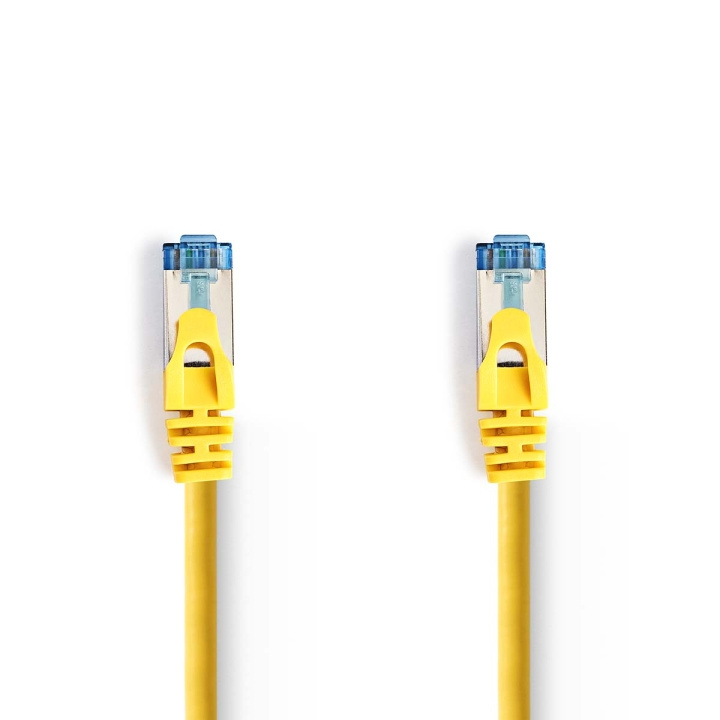 Cat 6a kabel | SF/UTP | RJ45 Han | RJ45 Han | 5.00 m | Snagless | Runde | PVC | Gul | Plastikpose i gruppen COMPUTERTILBEHØR / Kabler og adaptere / Netværkskabler / Cat6 hos TP E-commerce Nordic AB (C07320)