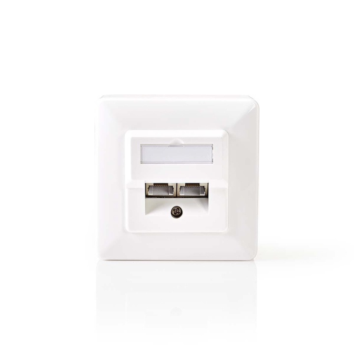 Nedis Netværksvægboks | In-wall | 2-Port port(s) | CAT5e | Lige | Hun | Guldplateret | PVC | Hvid | Konvolut i gruppen COMPUTERTILBEHØR / Kabler og adaptere / Netværkskabler / Vægudtag hos TP E-commerce Nordic AB (C07327)