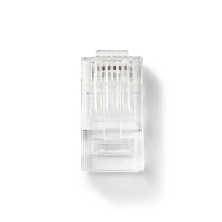 RJ45-stik | RJ45 Pass Through | Solid UTP CAT5 | Lige | Guldplateret | 10 stk. | PVC | Gennemsigtig | Plastikpose i gruppen COMPUTERTILBEHØR / Kabler og adaptere / Netværkskabler / Adaptere og samlemuffer hos TP E-commerce Nordic AB (C07336)