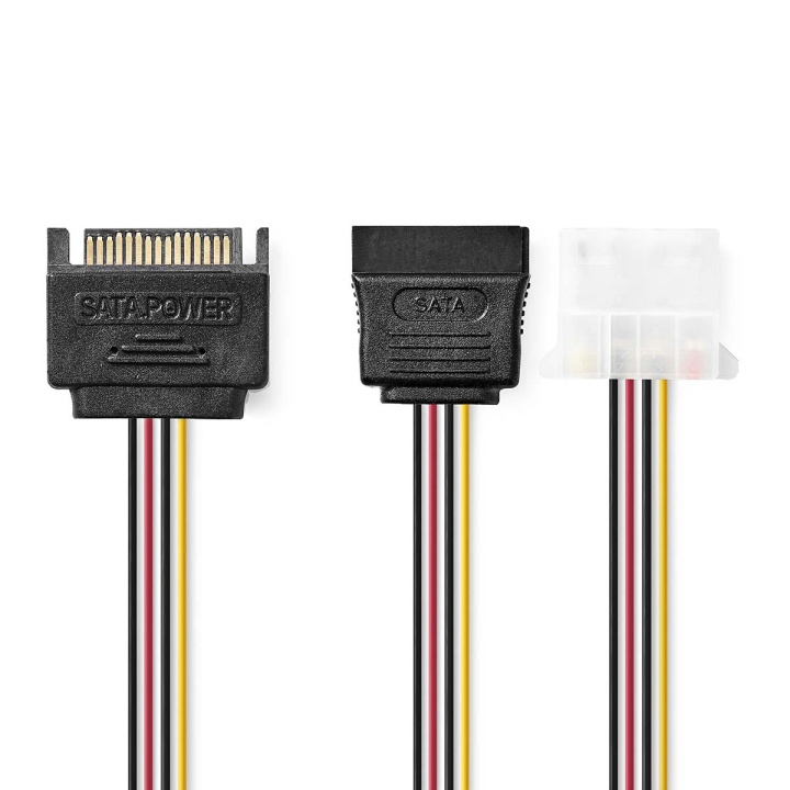 Nedis Intern Strømkabel | SATA 15-Pin Han | Molex Hun / SATA 15-Pin Hun | Guldplateret | 0.20 m | Runde | PVC | Flerfarvet | Konvolut i gruppen COMPUTERTILBEHØR / Kabler og adaptere / Interne / Strømkabler og adaptere hos TP E-commerce Nordic AB (C07357)