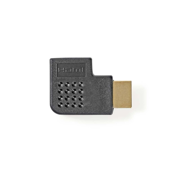 HDMI™ Adapter | HDMI™ Stik | HDMI™ Hun | Guldplateret | Vinkel Venstre | ABS | Sort | 1 stk. | Konvolut i gruppen HJEMMEELEKTRONIK / Kabler og adaptere / HDMI / Adaptere hos TP E-commerce Nordic AB (C07381)