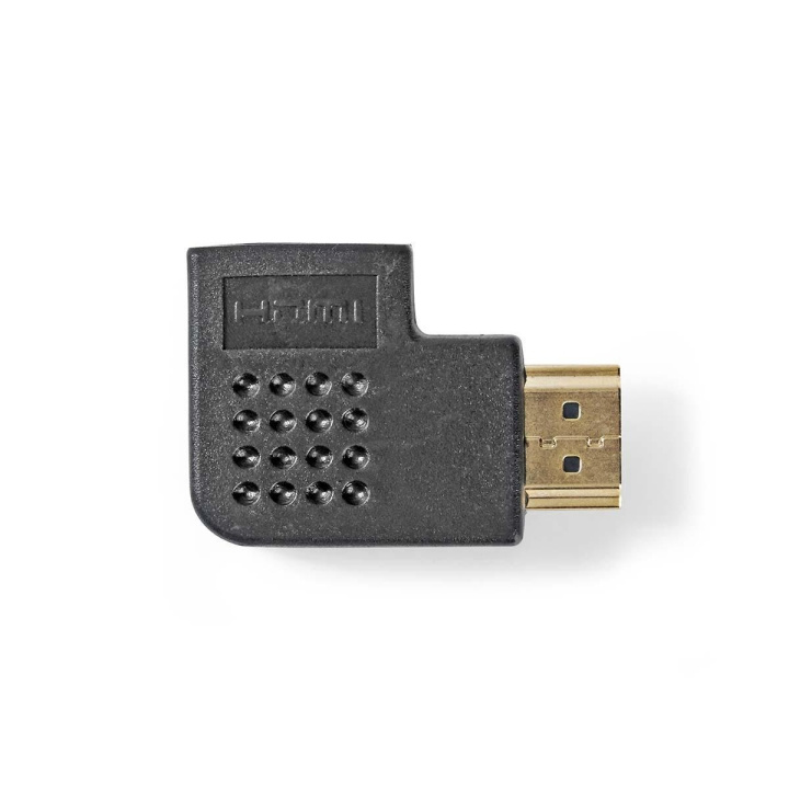 Nedis HDMI™ Adapter | HDMI™ Stik | HDMI™ Hun | Guldplateret | Angled Right | ABS | Sort | 1 stk. | Plastikpose i gruppen HJEMMEELEKTRONIK / Kabler og adaptere / HDMI / Adaptere hos TP E-commerce Nordic AB (C07382)
