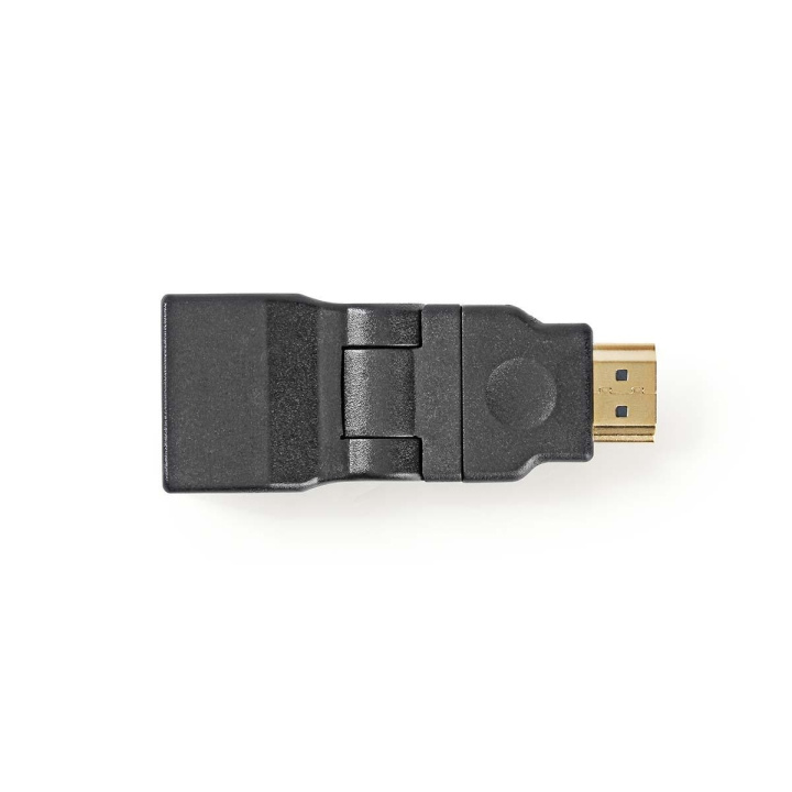 Nedis HDMI™ Adapter | HDMI™ Stik | HDMI™ Hun | Guldplateret | Swivel | ABS | Sort | 1 stk. | Konvolut i gruppen HJEMMEELEKTRONIK / Kabler og adaptere / HDMI / Adaptere hos TP E-commerce Nordic AB (C07383)