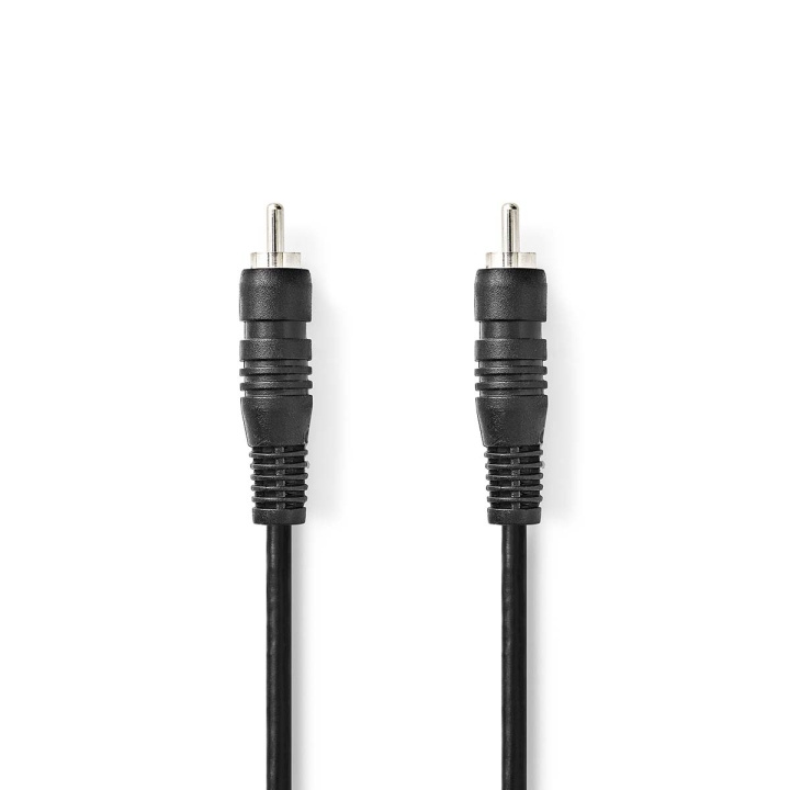 Nedis Digitalt lydkabel | RCA Hanstik | RCA Hanstik | Nikkelplateret | 1.00 m | Runde | PVC | Sort | Konvolut i gruppen HJEMMEELEKTRONIK / Kabler og adaptere / Audio Digital hos TP E-commerce Nordic AB (C07404)